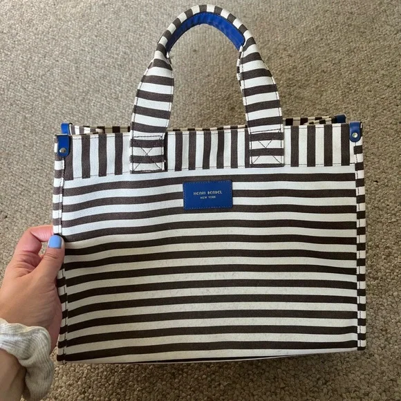 henri bendel | Bags | Henri Bendel Brown And White Striped  display picture 1